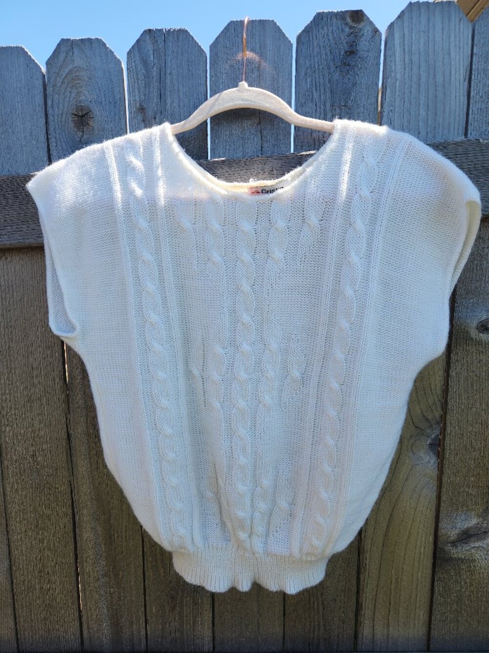 Vintage Cristin Stevens Sweater Vest Knit 80s